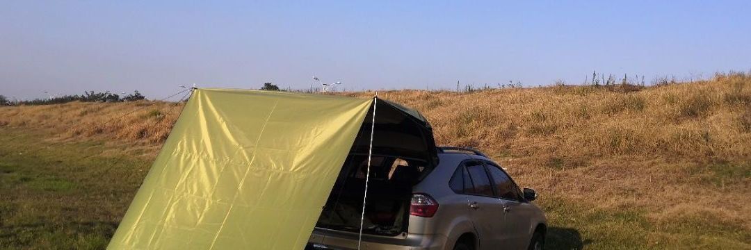 Rainproof and sunproof car side tent, outdoor camping tent for cars, SUV side tent, camping canopy