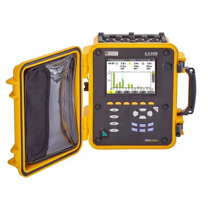 Французский трехфазный анализатор качества электроэнергии CA CA8436 с дисплеем формы сигнала (5-стороннее напряжение/4-сторонний ток)