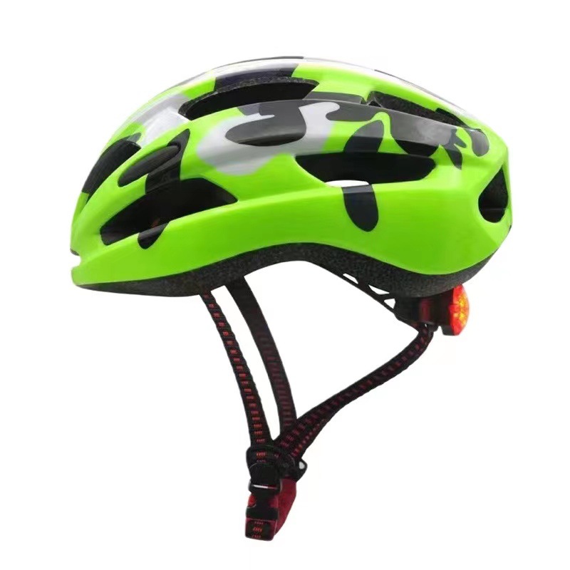 Casco infantil con luces para verano, apto para niños y niñas, para patinaje sobre ruedas, scooter y bicicleta, ligero para paseos nocturnos, protección de seguridad.