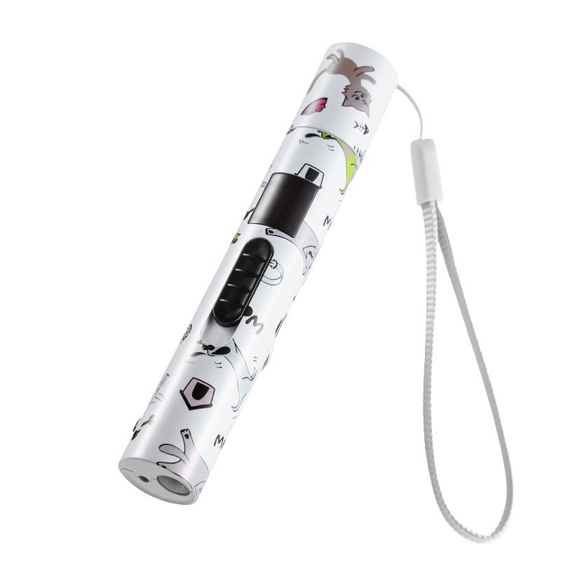 USB de carga láser infrarrojo multifuncional multi-patrón auto-Hola cabeza de la pluma interactiva gato juguete láser divertido gato palo