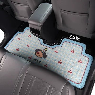Xingyuan Special Car Floor Mat for Driver's Seat, New Cute Cartoon Silk Loop, Wear-resistant and Dirt-resistant Carpet-style Floor Mat