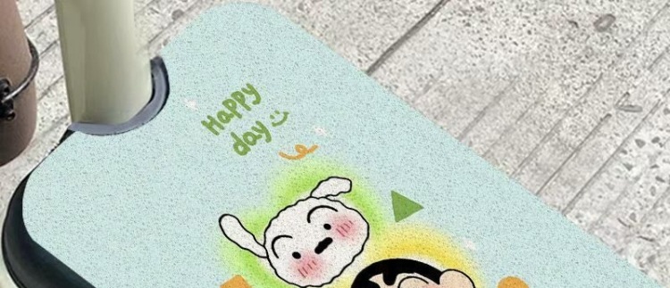 Customized Electric Scooter Cartoon Foot Pads, Custom-Made Wire Loop Pedal Mats, Electric Scooter Dust Removal Pedal Mats, Bring in Wealth and Treasure Cat