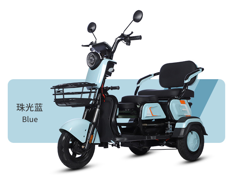 Electric Tricycle Adult Household Small Elderly Pick-up Children to School Electric Tricycle Women's Battery Car Step