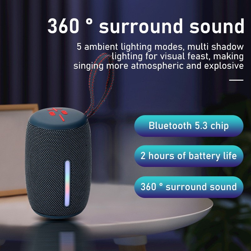 P PRO3 Bluetooth Speaker Portable Lanyard Portable Card Overweight Subwoofer Internet Celebrant Live Waterproof Small Sound