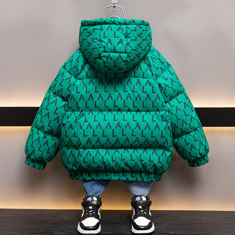 Boys' Winter Thickened 2023 New Baby with Clip and Foreign Style Children's Down Cotton Coat_voghion.com