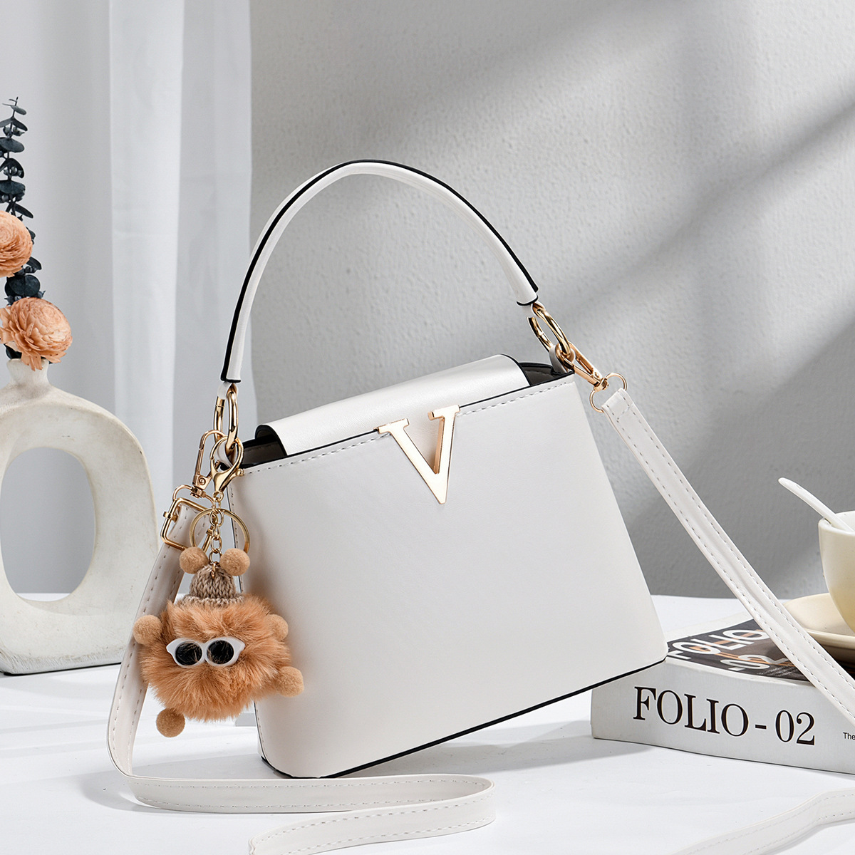 2026 nuevo estilo suave aire plegable bolso de mano mujer coreana simple de hombro bolso de fábrica suministro