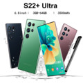 Smartphone S22+Ultra6.8inch Android 11system3GB RAM 64GB ROM