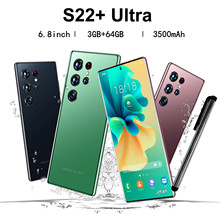 Smartphone S22+Ultra6.8inch Android 9 system3GB RAM 64GB ROM