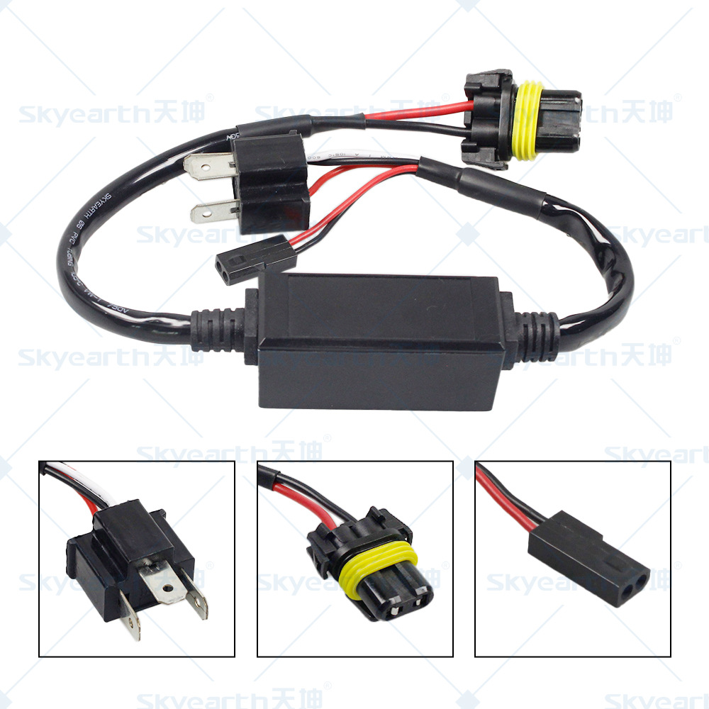 H4 impermeable un grupo de dos hilos HID lámpara de xenón 12V accesorios de lente para mejorar la modificación del haz de luz variable de distancia y cerca