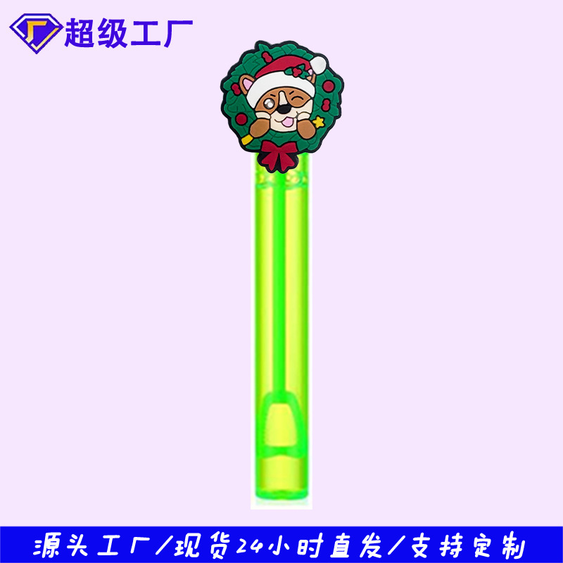 メーカー卸売サンタクロースシリーズバブル水スティックサマーパーティーカラフルなミニバブルスティック装飾ギフト|undefined