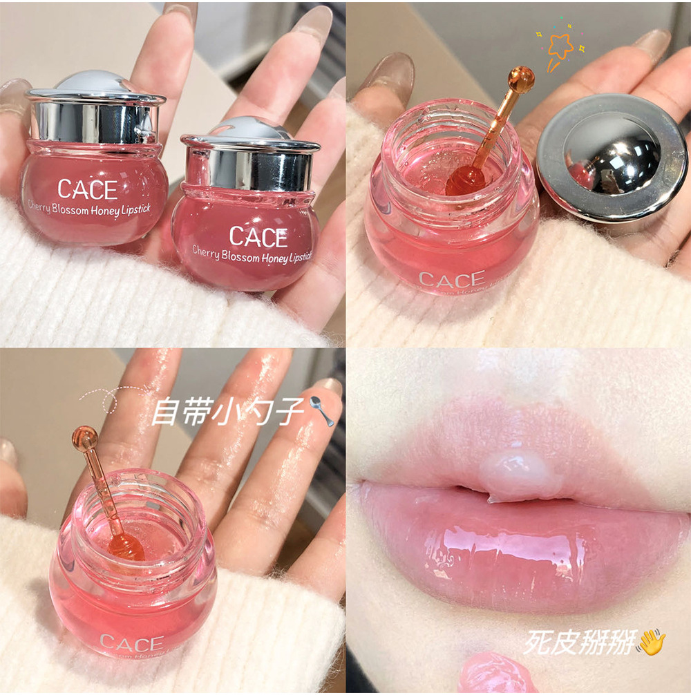 CACE Cherry Blossom Honey Lipstick Moisturizes and nourishes dry lips, repairs cracks, and makes lips rosy and plump. One-piece consignment wholesale undefined
