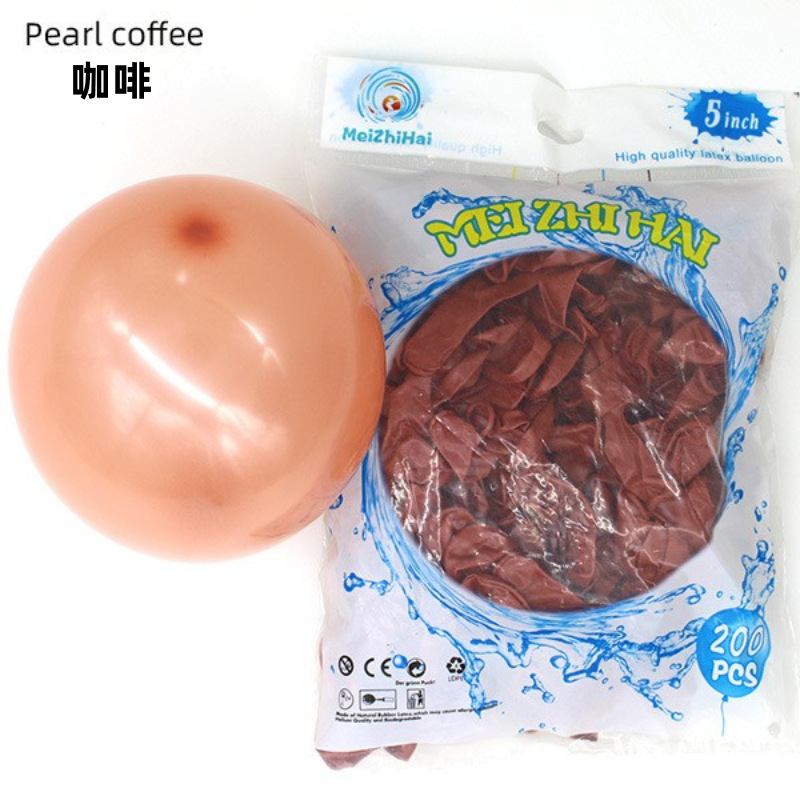 Personalizado 5 pulgadas set de globos de navidad gruesa personalizado flotar aire fiesta de cumpleaños decoración diseño de escena