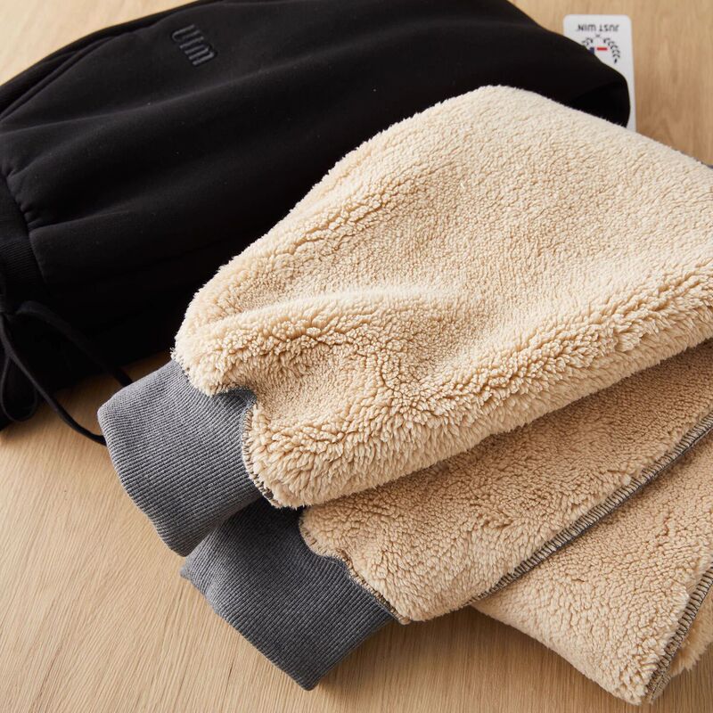 Winter Padded Cashmere Thickened Small Warm Stove Elastic Waist Casual Slimming Straight Tube Warm Pants Pants Winter Padded Cashmere Thickened Small Warm Stove Elastic Waist Casual Slimming Straight Tube Warm Pants Pants