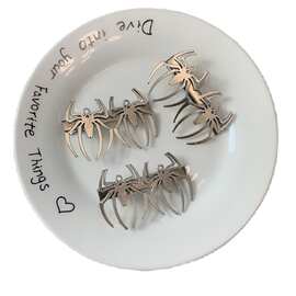 土酷女孩暗黑金属摇滚发夹蜘蛛bb夹边夹发饰蹦迪辣妹头饰