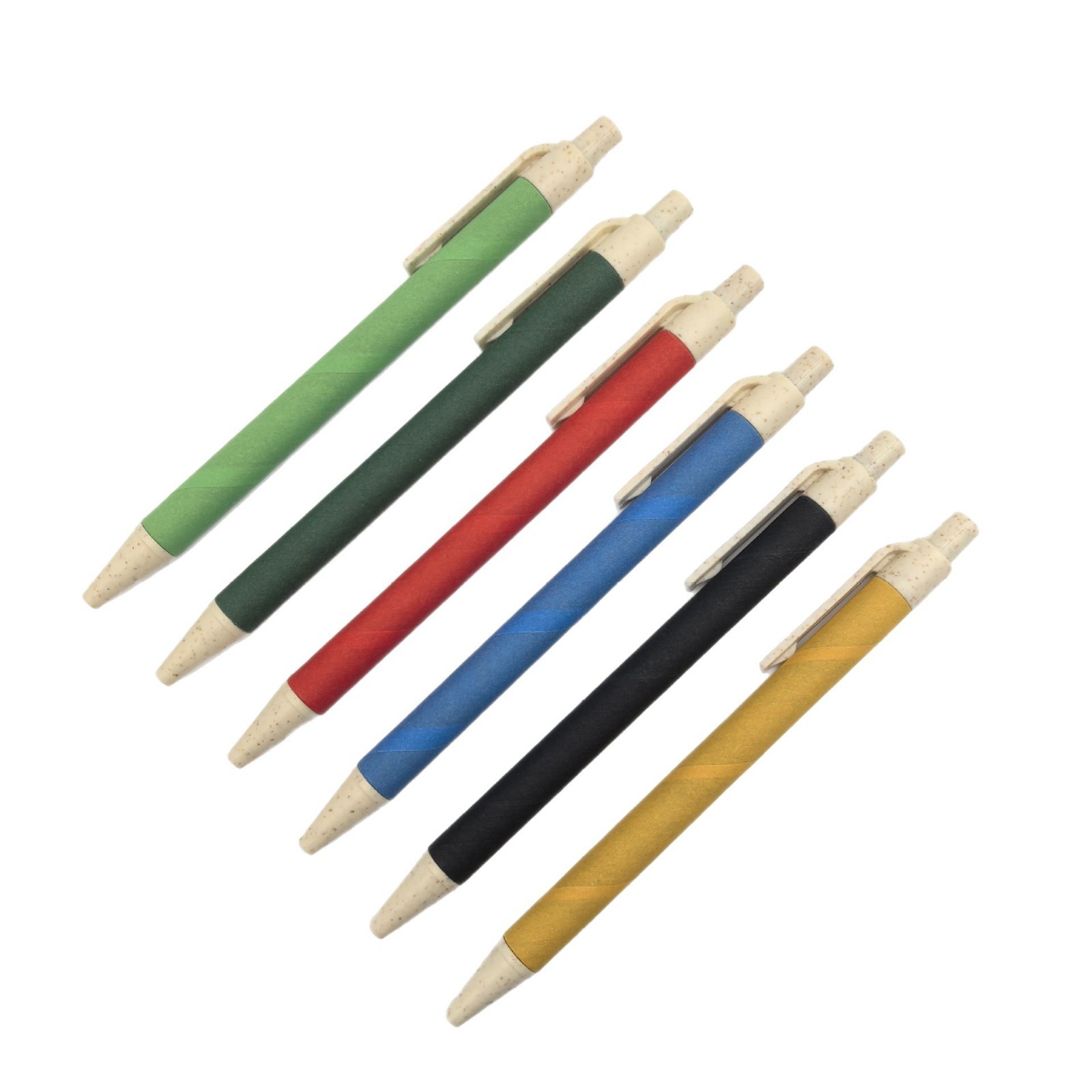 Nuevo lápiz de tubo de papel de paja, lápiz de tubo de papel de color, lápiz de bolas de papel publicitario ecológico degradable al por mayor