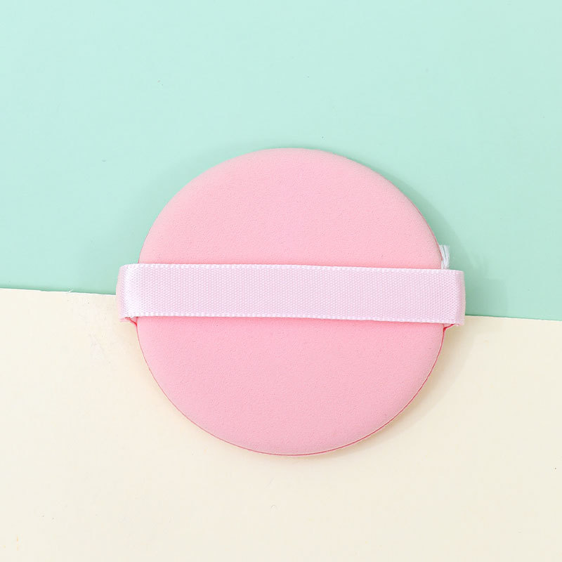 Esponja de maquillaje redonda personalizada, suave y que no absorbe polvo, de doble uso para aplicación en seco y húmedo, esponja de maquillaje redonda en forma de gota de agua, herramienta de belleza.