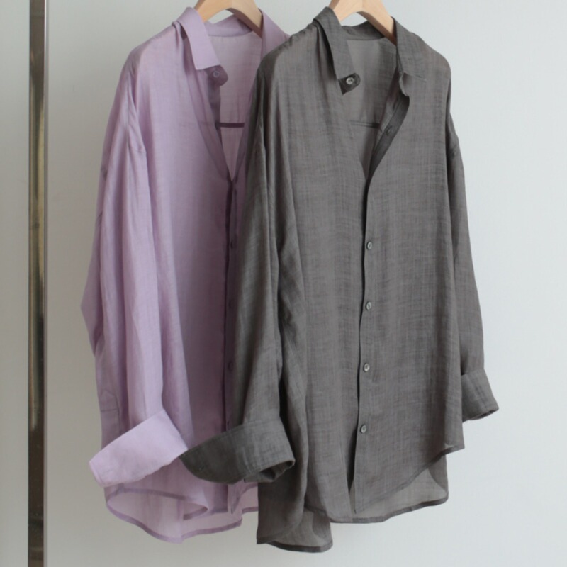 Chao Level Recommendation!! Two Colors Are Beautiful Ramie Shirts 24 Early Spring Women