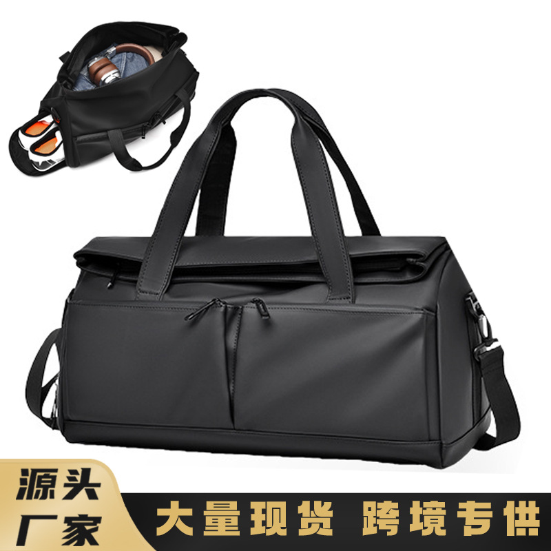 Bolsa de viaje portátil portátil portátil de un solo hombro bolsa de fitness de tendencia ligera separación seca y húmeda bolsa de almacenamiento de deportes de corta distancia