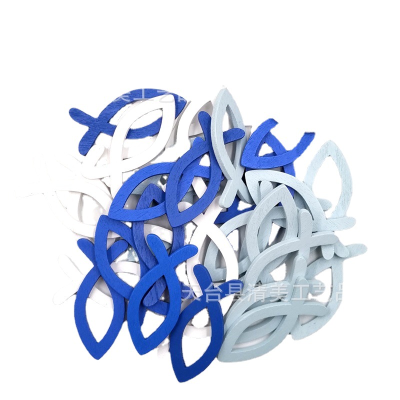 3,5 cm/4cm/5cm azul oscuro azul claro blanco traje de pescado cada 12 9 paquete mixto un total de 108 sets