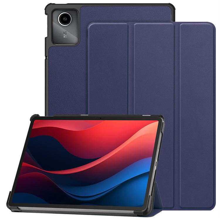 Applicable to Lenovo Tab M11 protective case ultra-thin tb330fu tri-fold bracket all-inclusive drop-resistant back case 11-inch leather case