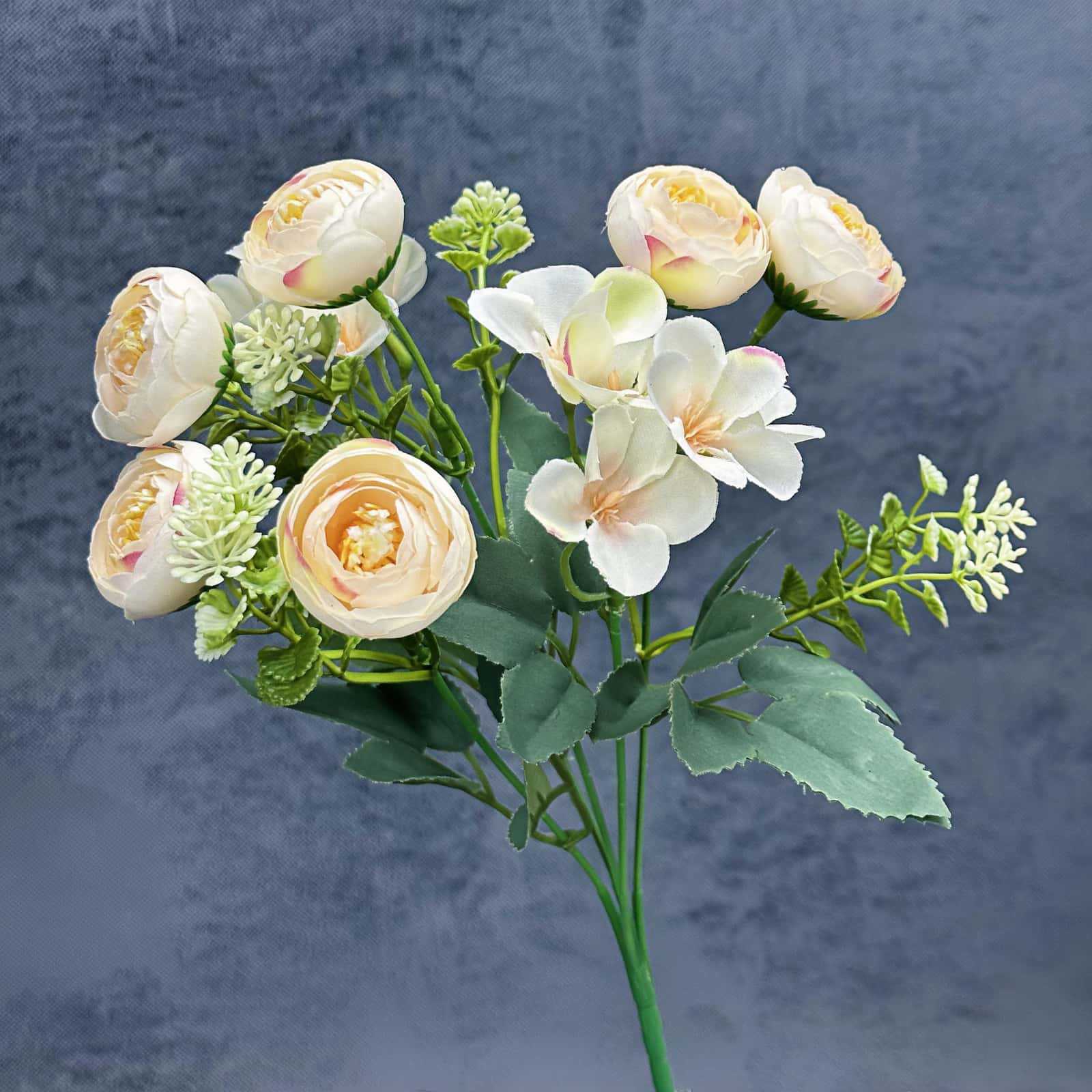Simulación de la decoración del hogar hecha a mano rosa decoración de la escena de la boda flores falsas transfronterizas al por mayor
