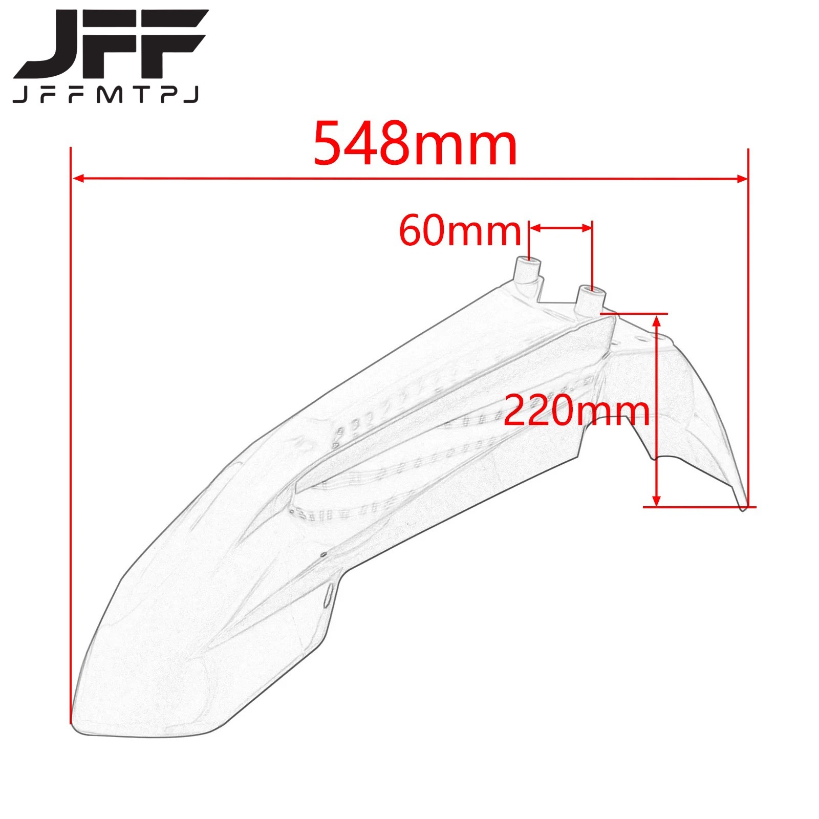 Off-road motorcycle mudguard, KTM65 front mudguard modification, Tao Tao DB27, Zuma A7, K-SK3 mudguard