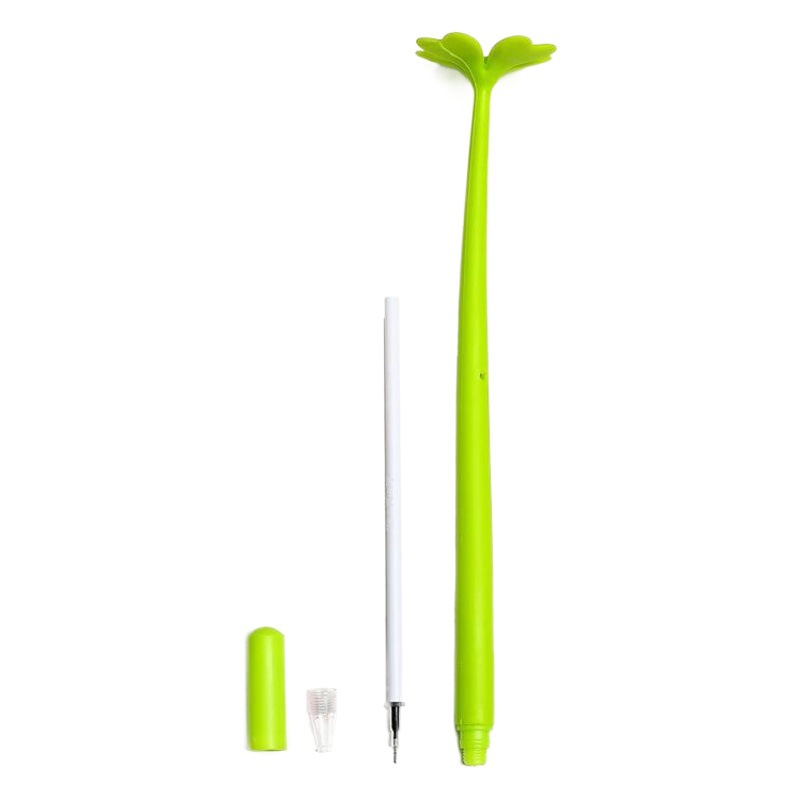 Papelería creativa flor de trébol flor artificial pluma de gel lindo fresco suerte flor estudiante papelería lote de fábrica