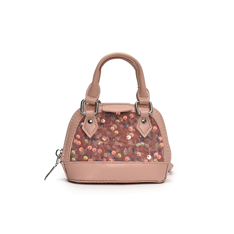 Moda coreana de sequillas, bolsas de hombro para niños y niñas, bolsas de mano mini para bebés, 2025 nuevas bolsas de conchas para niños