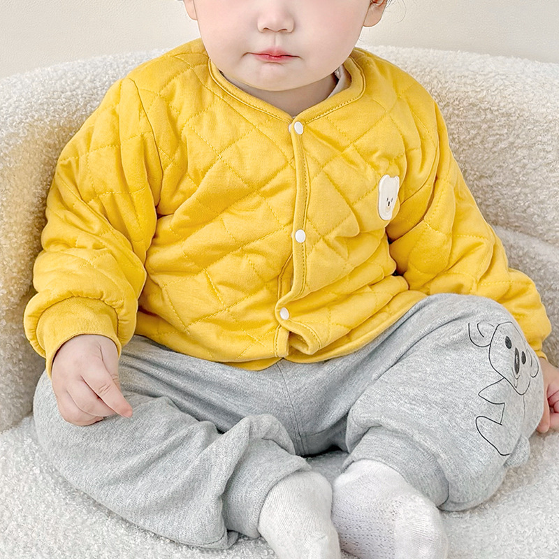 Capa de algodón para bebés otoño y invierno para niños, chaqueta de algodón caliente para niños y niñas, chaqueta de algodón para bebés de invierno gruesa