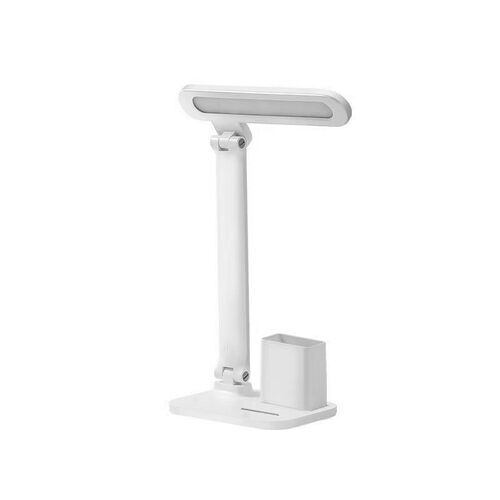 LED Eye-Care Desk Lamp for Student Dorms with Smart Voice Control, USB Charging, Wireless Foldable Study Lamp