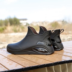 批發雨鞋男款四季外穿時尚短筒防滑防油耐磨釣魚雨靴防水膠鞋水鞋