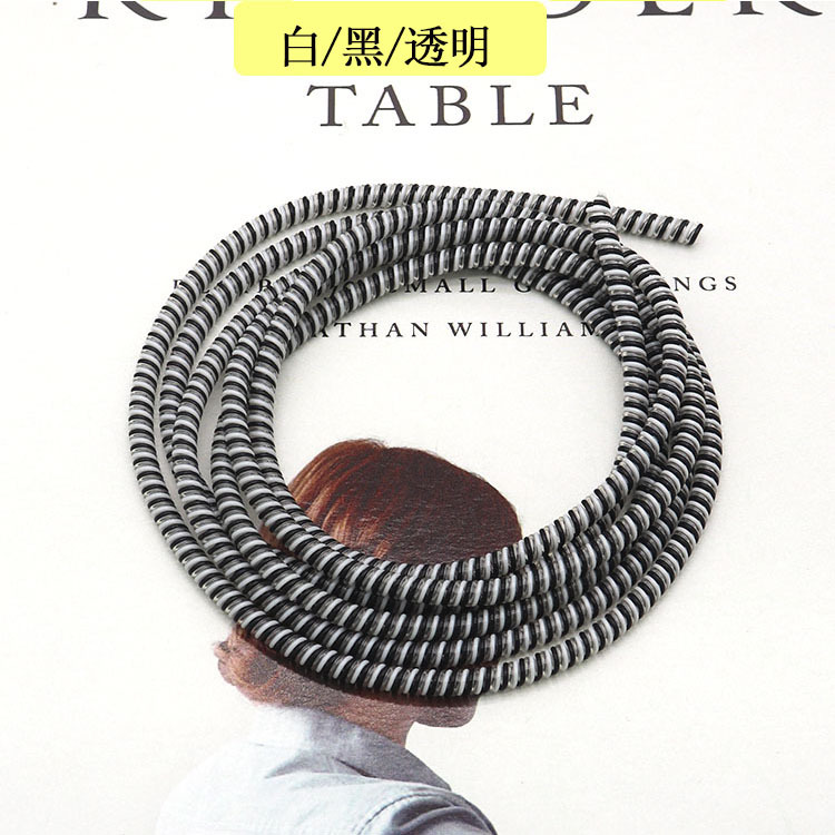 Directo de fábrica 1,4 M tres en uno cable de datos Cable de protección cable de datos manga protectora cuerda de resorte de bobinado