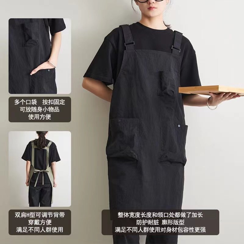 Water-Resistant Apron for Kitchen, Home Use, Catering, Coffee, Barbecue, Pet Shop, Barber Workwear, Logo Water-Resistant Apron for Kitchen, Home Use, Catering, Coffee, Barbecue, Pet Shop, Barber Workwear, Logo