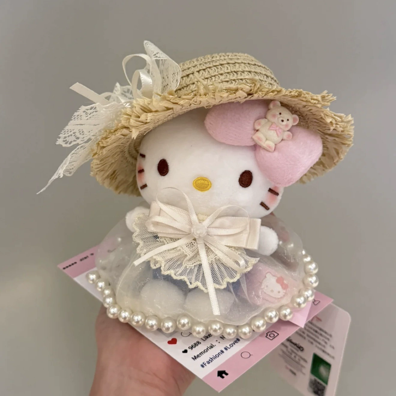 Hello Kitty, sanrio, оригинальная плюшевая подвеска, кукла, брелок, украшение сумки
