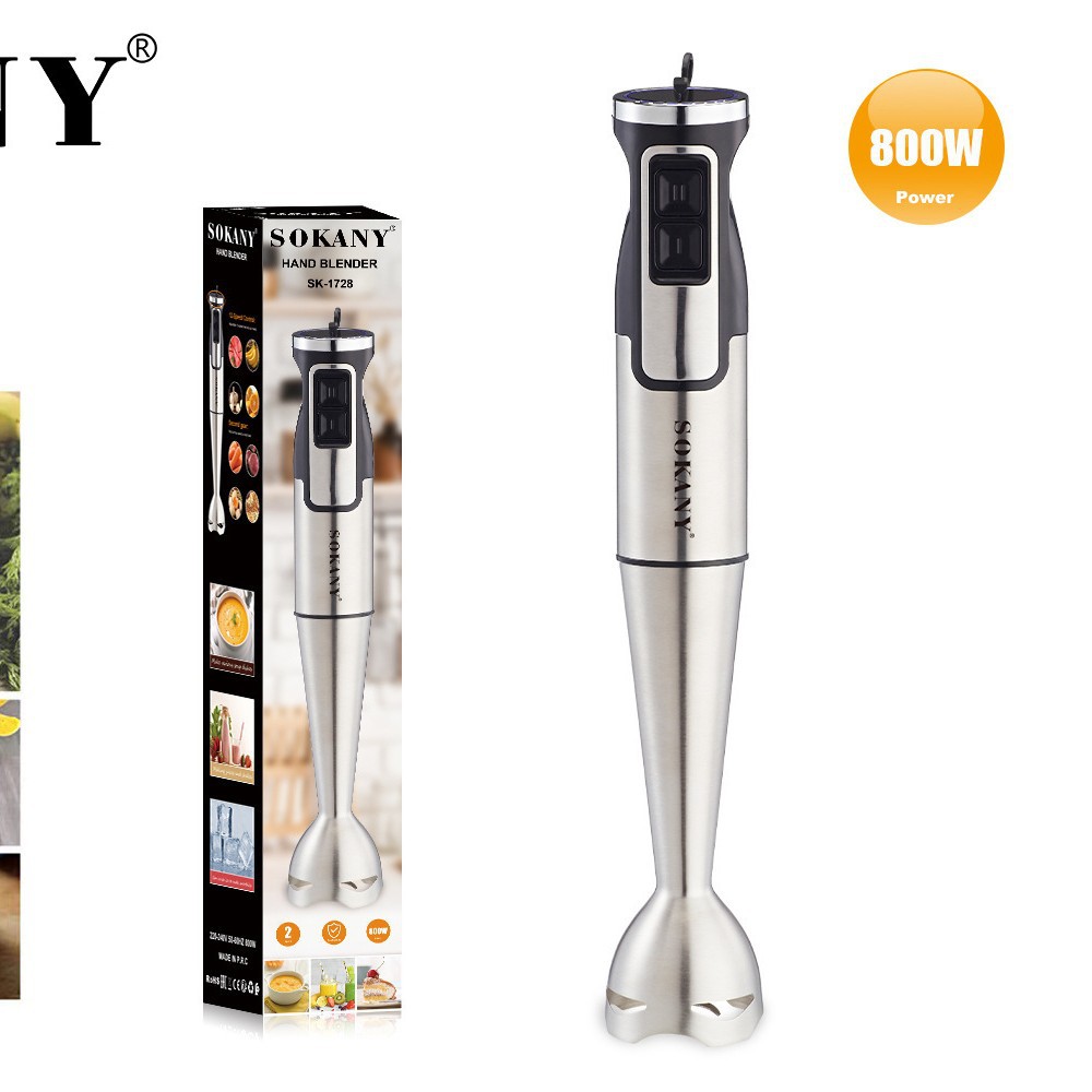 Barra de cocina transfronteriza SOKANY1728 Máquina de cocina eléctrica multifuncional Máquina de alimentos complementaria Jugo de frutas Varilla de mezcla de hielo picado de verduras