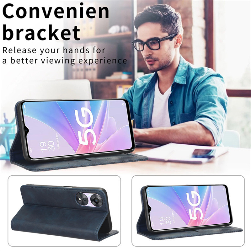 Retro Magnetic Wallet Flip Case For Xreal Beam Pro Protective_voghion.com