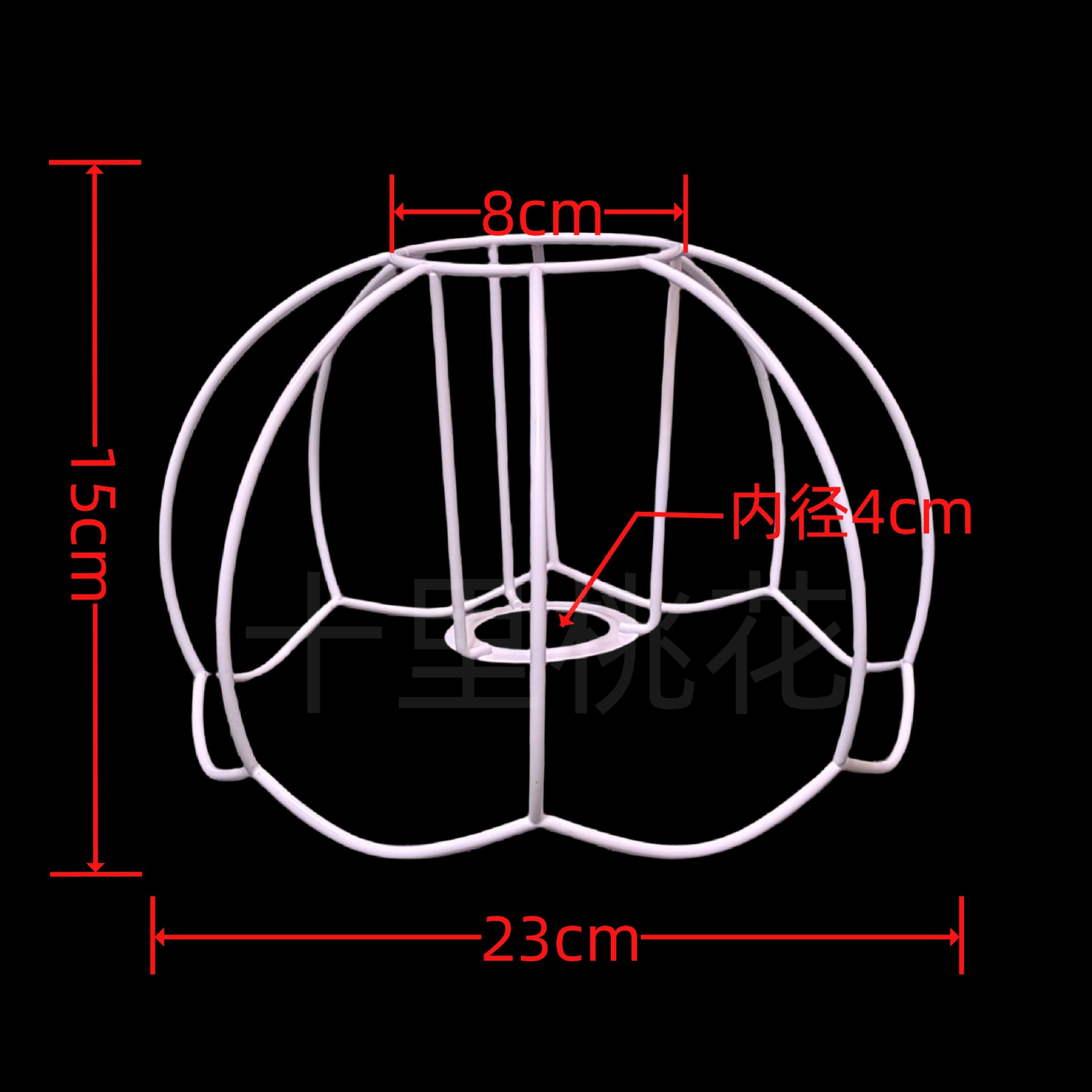 Pantalla de lámpara de cuerda tejida de tela INS [Xianfan], marco de hierro, accesorios para lámparas E27, marco de hardware para bricolaje, soporte de lámpara.