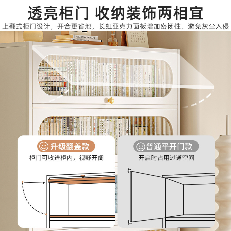 Librería de acero con puerta de armario, armario a prueba de polvo, armario de almacenamiento, armario de exhibición para el hogar para niños, armario de almacenamiento contra la pared, estantería de piso a techo