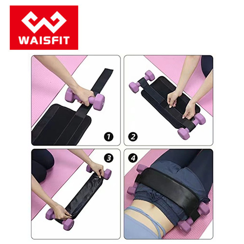 Cross-border hip bridge belt hip lift sports training device weight-bearing fitness dumbbell equipment adult belt hip thrust belt