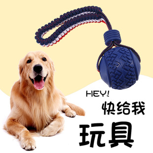Amazon cross-border pet toy tire ball with elastic rope dog training toy bite-resistant molar ball