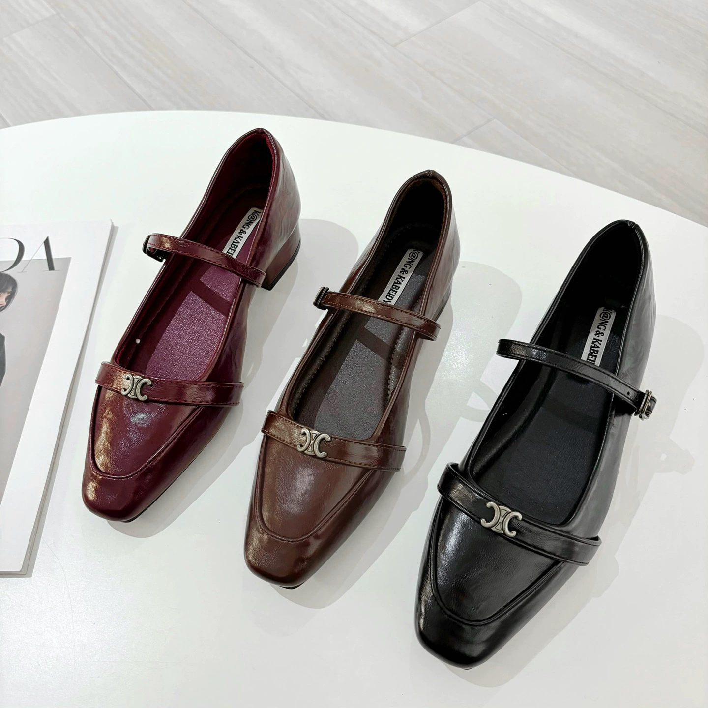 Осенние и зимние новые французские туфли Мэри Джейн женские ретро одиночные туфли