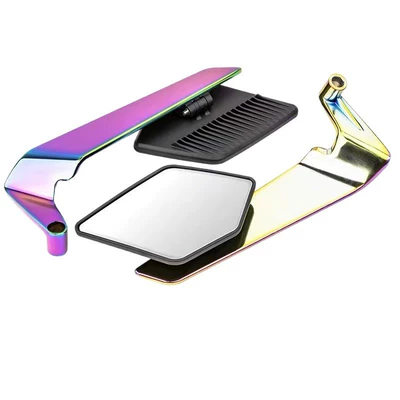 Motorcycle rearview mirror, New Fixed Wing Rearview Mirror