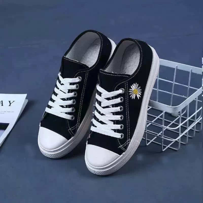 帆布鞋女学生韩版休闲平底鞋子原宿ins网红秋2024新款鞋百搭单鞋