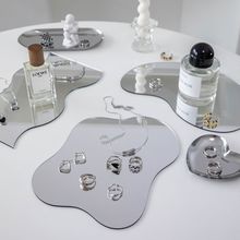 定制不规则镜子异形首饰托盘珠宝拍照道具装饰摄影背景亚克力镜面
