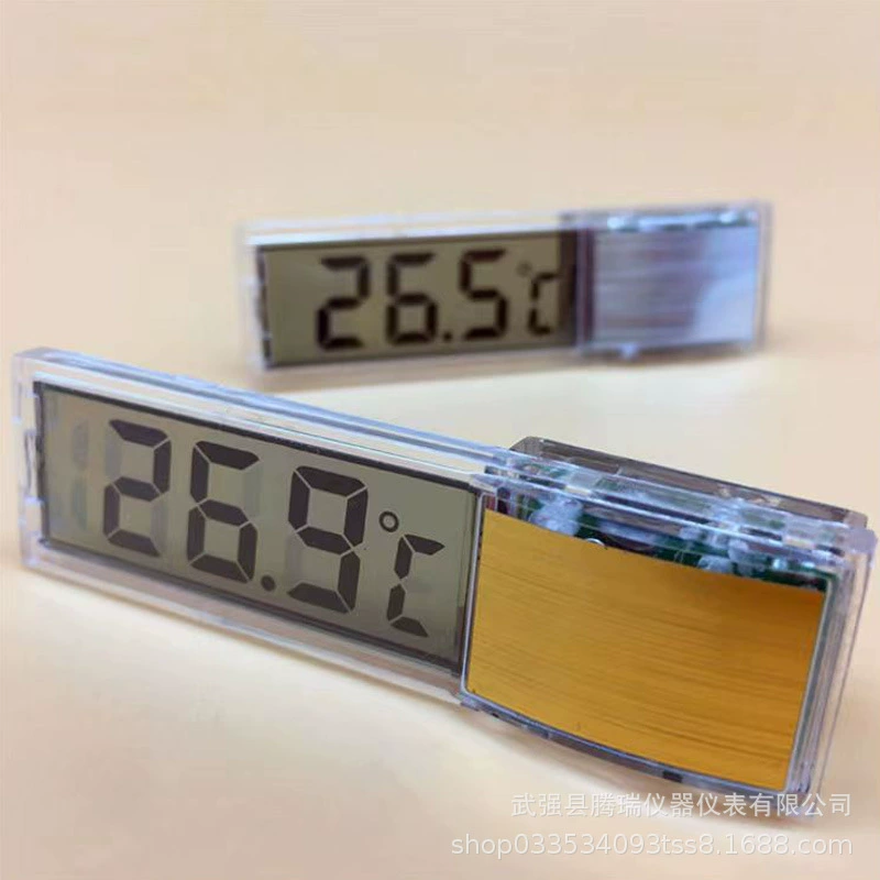 Термометр для аквариума внешний прозрачный жидкокристаллический измеритель температуры воды электронный цифровой дисплей аквариумная рыба специальное высокоточное измерение температуры воды