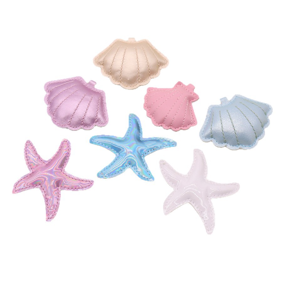 Ocean Shell Sea Star Conch Cuero Cuero Cuero Llavero Transfronterizo Nuevo estilo Ocean Wind Bolso Accesorios de vestir para automóviles