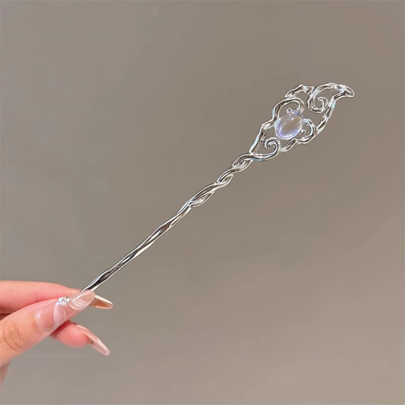 Nuevo estilo chino de alta sensibilidad pinzas de cabello estilo antiguo Liusu Bu Shake ropa antigua de ropa de estilo chino pinzas de cabello bandeja de cabello pinzas de cabello de madera pinzas de cabello