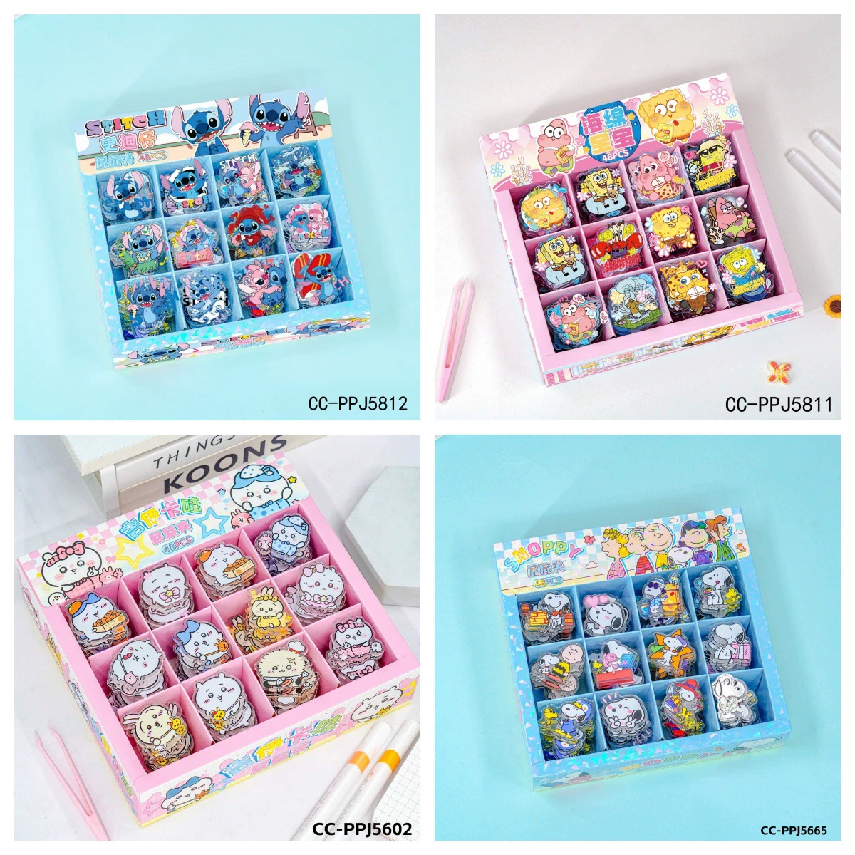 Новая серия Sanrio, зажим для ягодиц, двумерная мультяшная анимационная серия, зажим для студентов, книга для закусок, маленький зажим