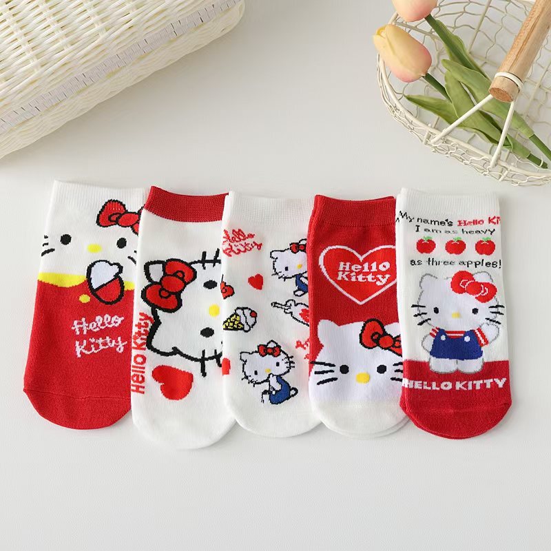 Japanese cartoon new Hello Kitty tube women socks socks women cute cartoon animation stockings in stock wholesale Japanese cartoon new Hello Kitty tube women socks socks women cute cartoon animation stockings in stock wholesale