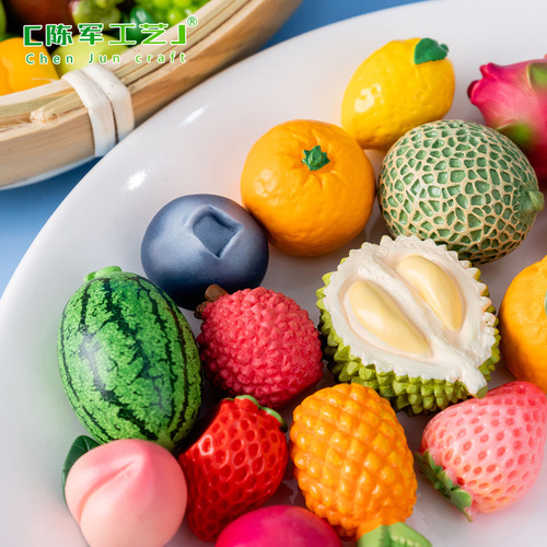 Microscopic Landscape Creative Simulated Fruit Blind Bag Cute Grains DIY Decorative Mini Resin Ornament Blind Bag Accessory